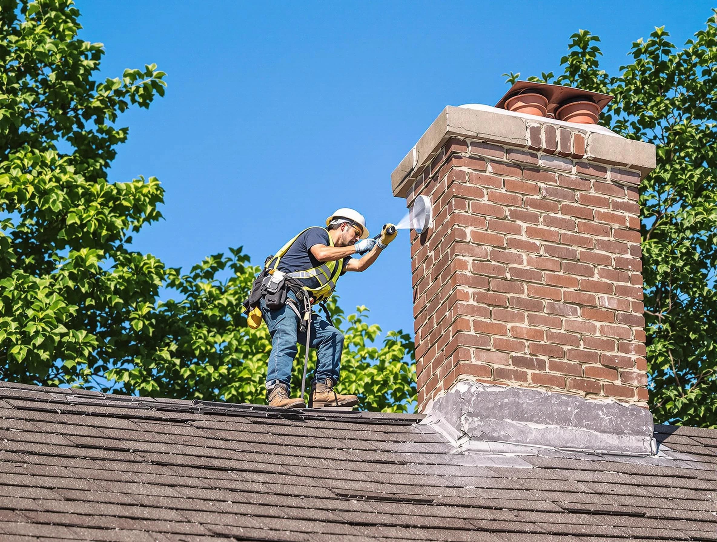 Odenville Chimney Sweep performing an inspection with advanced tools in Odenville, AL