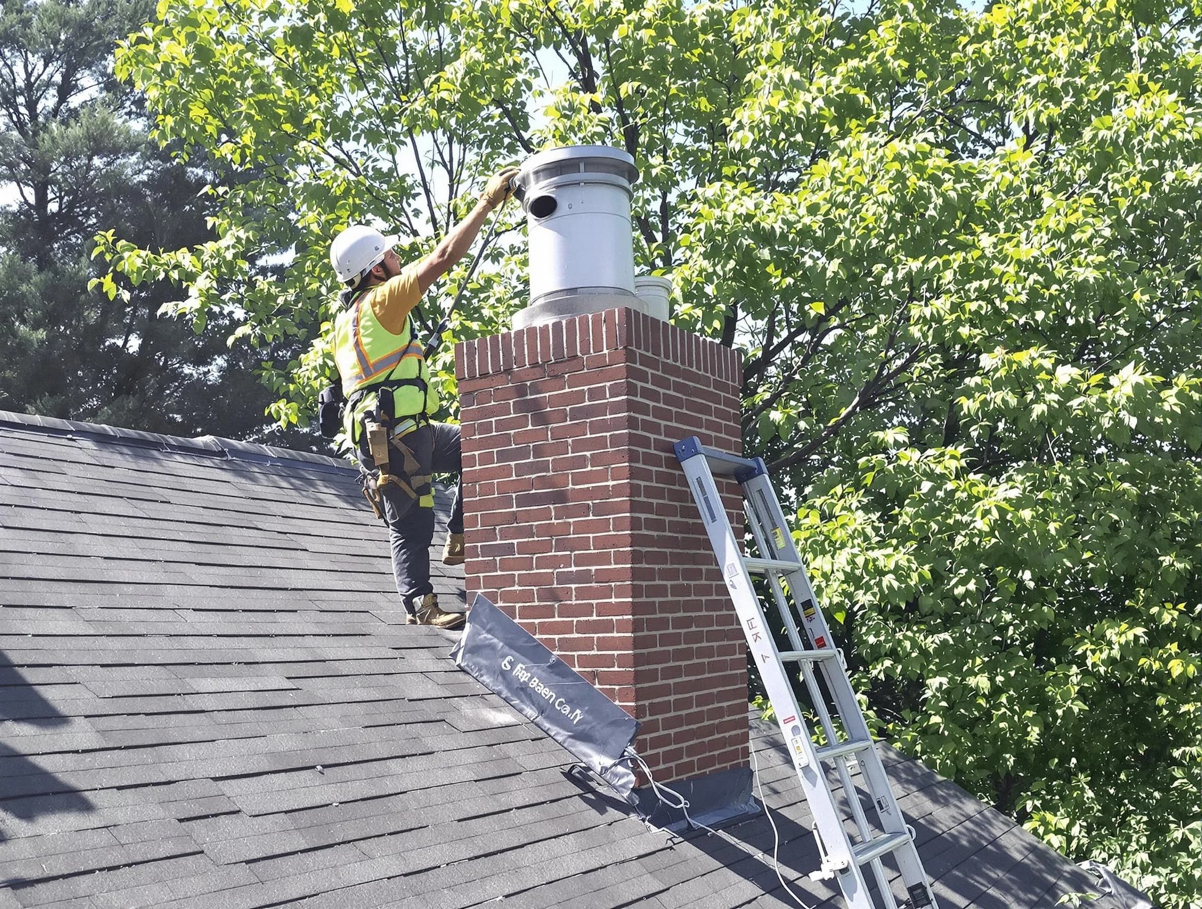 Chimney liner inspection by Odenville Chimney Sweep in Odenville, AL