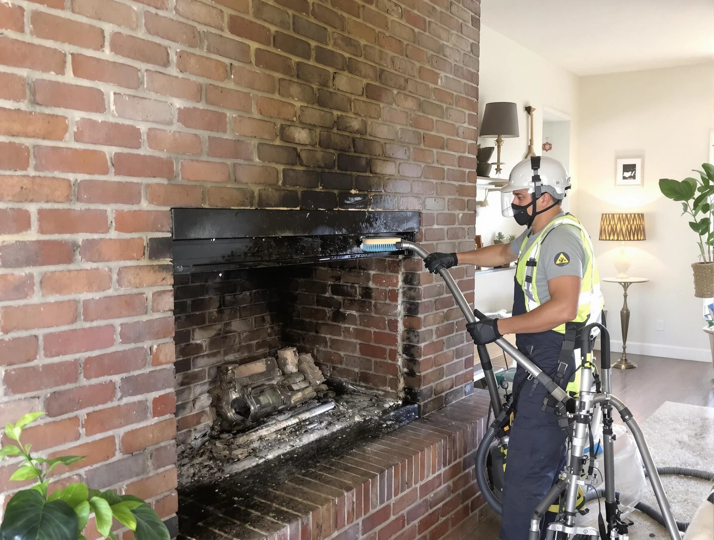 Odenville Chimney Sweep providing fireplace cleaning services in Odenville, AL