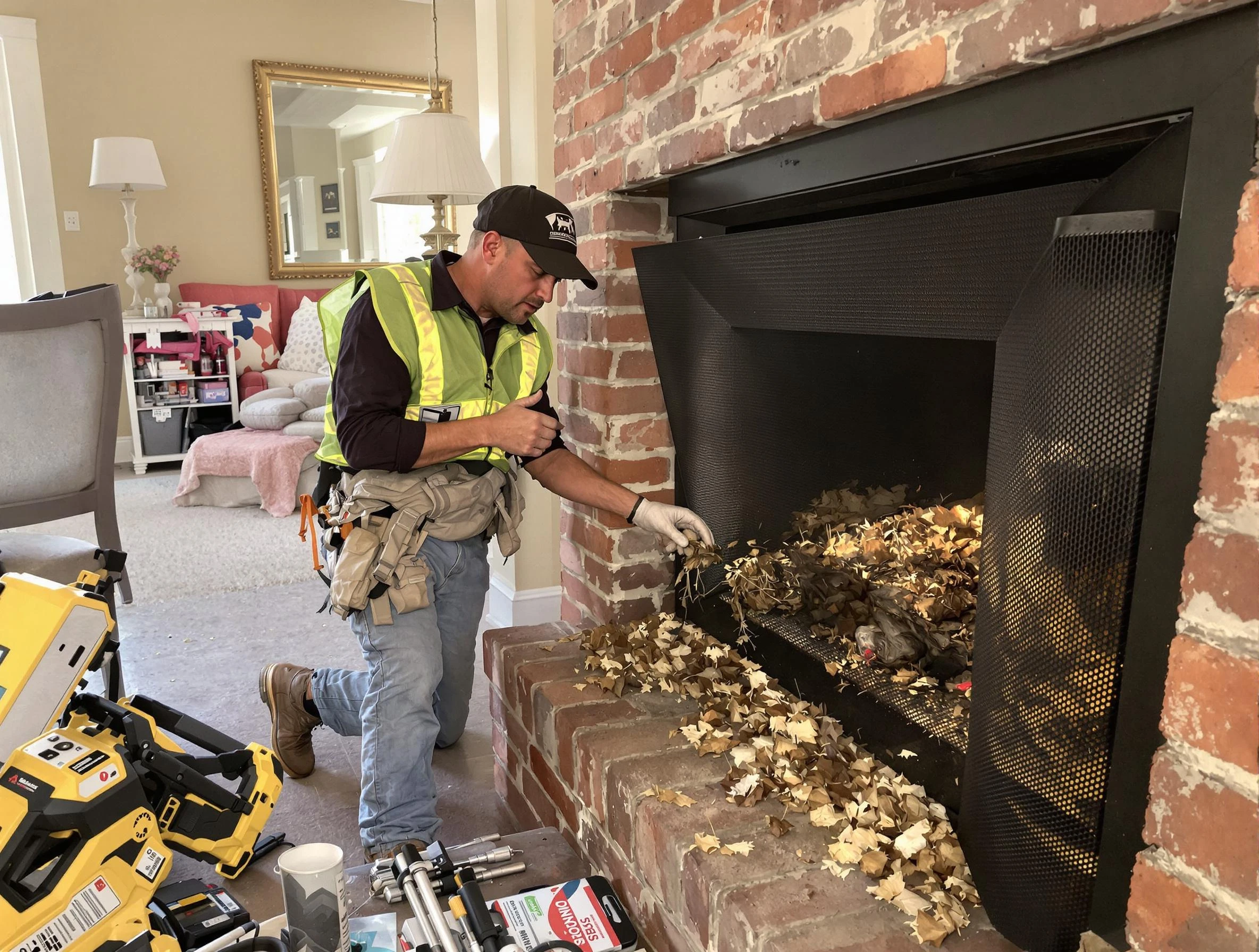 Safe screening installation by Odenville Chimney Sweep in Odenville, AL